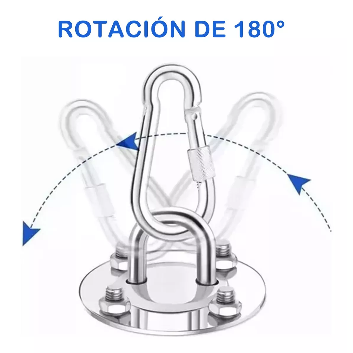 Gancho Suspensión Colgar Hamacas Placa U Mount Anclaje Pared