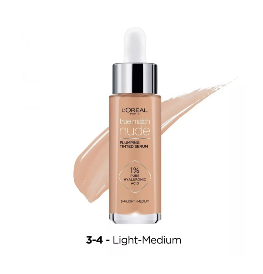 Sérum L'oréal Paris True Match Nude Con Color 30 Ml Tono 3-4 light medium