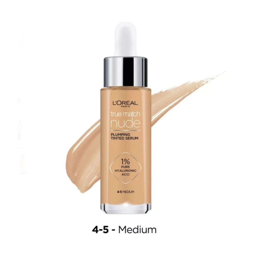 Sérum L'oréal Paris True Match Nude Con Color 30 Ml Tono 4-5 Medium