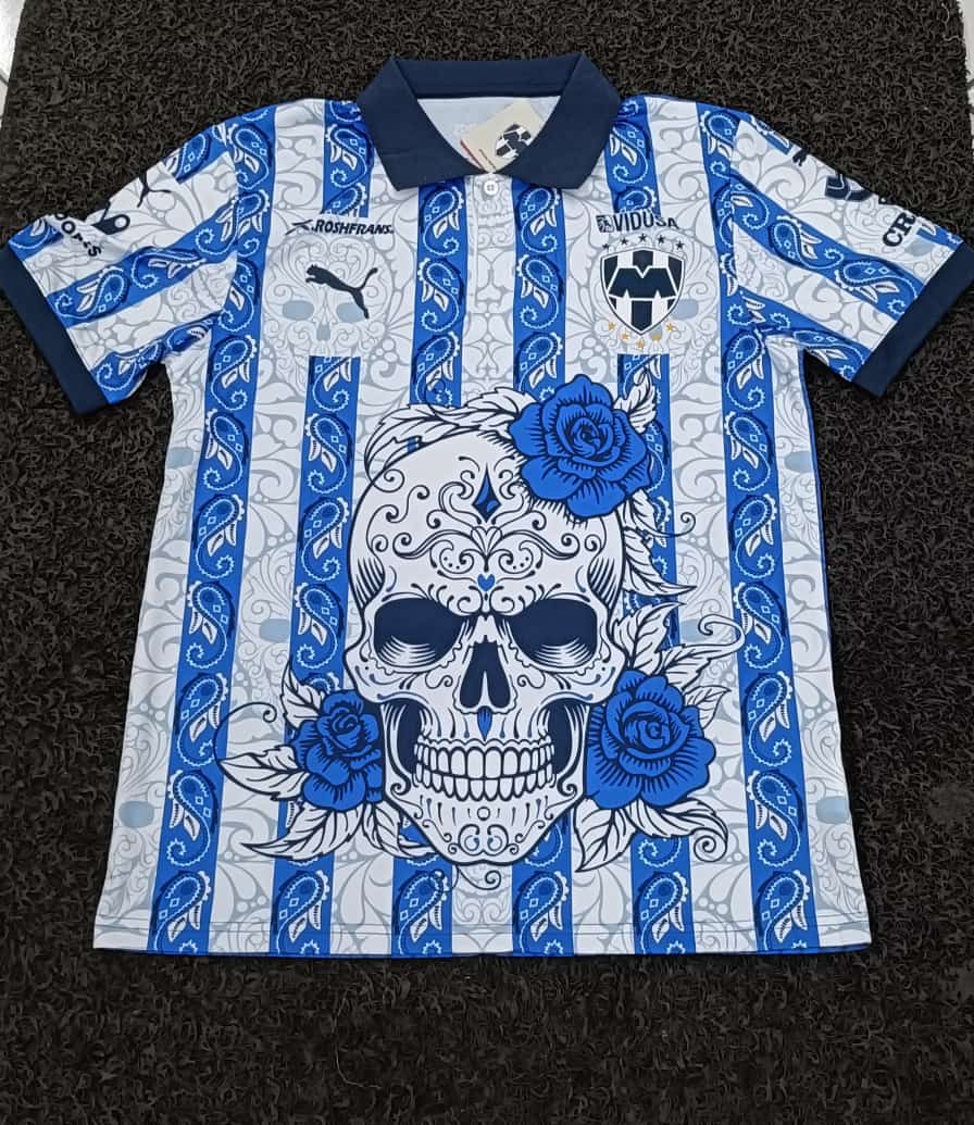 Nuevo! Jersey Monterrey Rayados Edicion Especial Dia de Muertos Talla M.