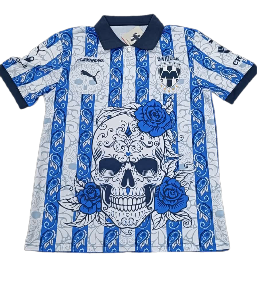 Nuevo! Jersey Monterrey Rayados Edicion Especial Dia de Muertos Talla M.