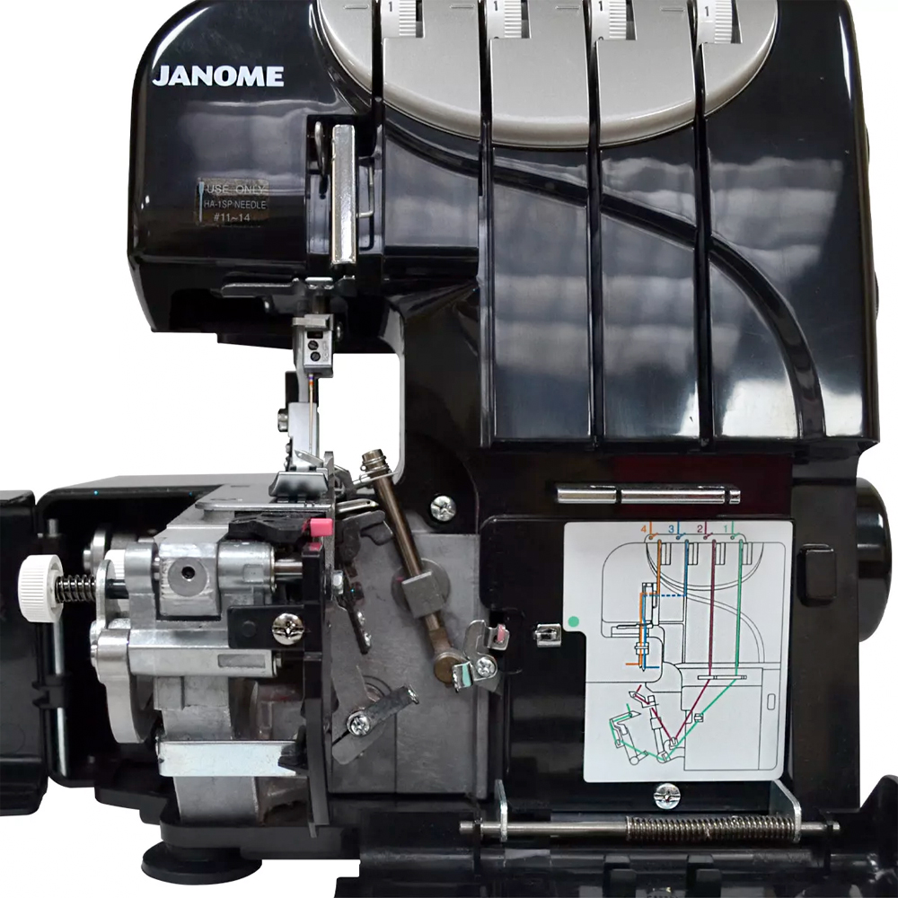 Máquina Overlock Doméstica Para Trabajo Pesado Janome Hd4BE