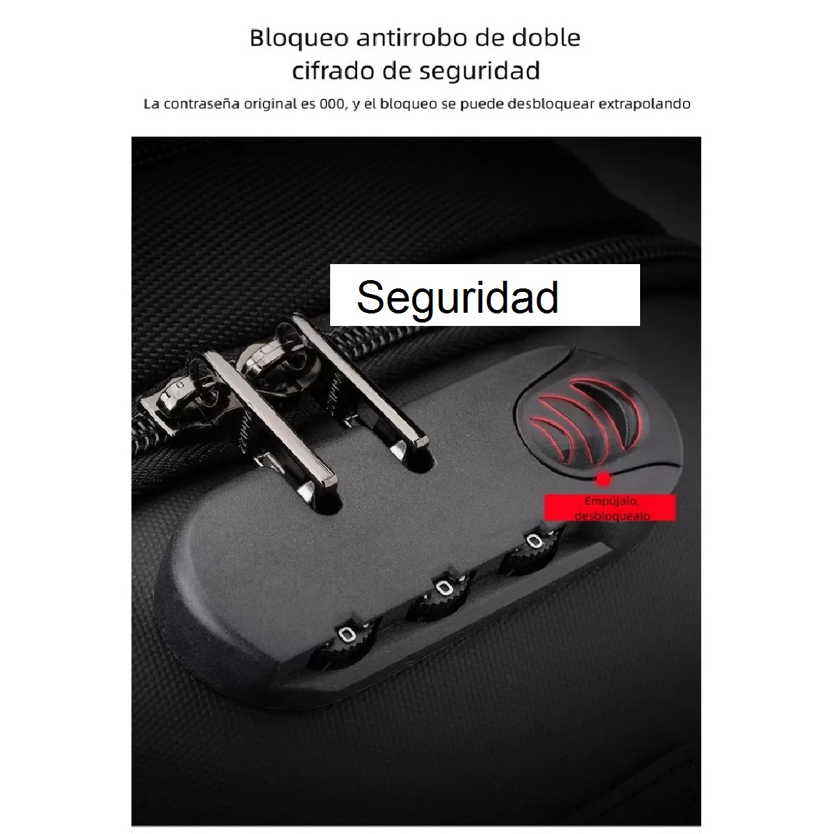 Mochila Cruzada Bandolera Pechera Impermeable Usb Lujo P/man