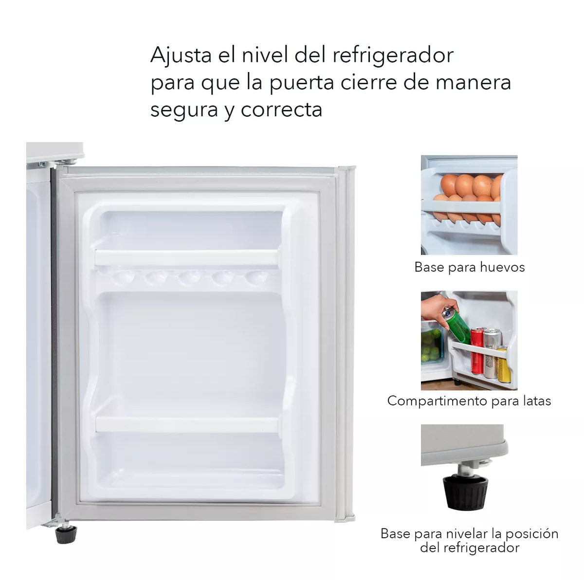 Refrigerador Frigobar Congelador 2 Puertas 86l 3 Pies 127v