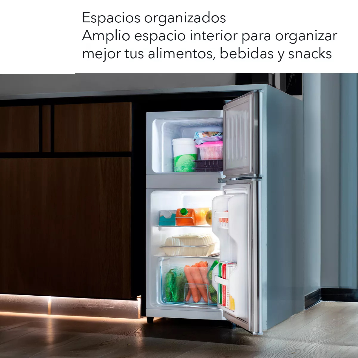 Refrigerador Frigobar Congelador 2 Puertas 86l 3 Pies 127v