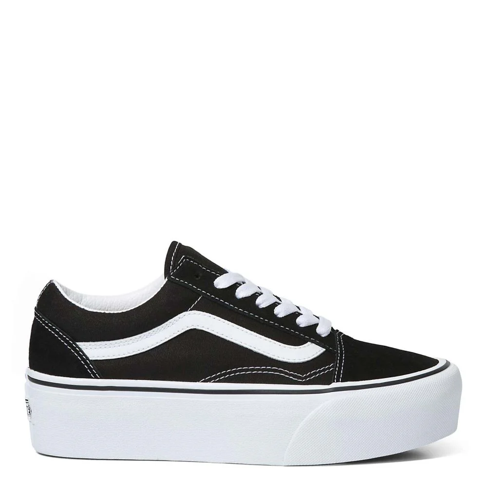 Tenis Vans Old Skool Stackform Plataforma Negro Mujer 0a7q5m6bt