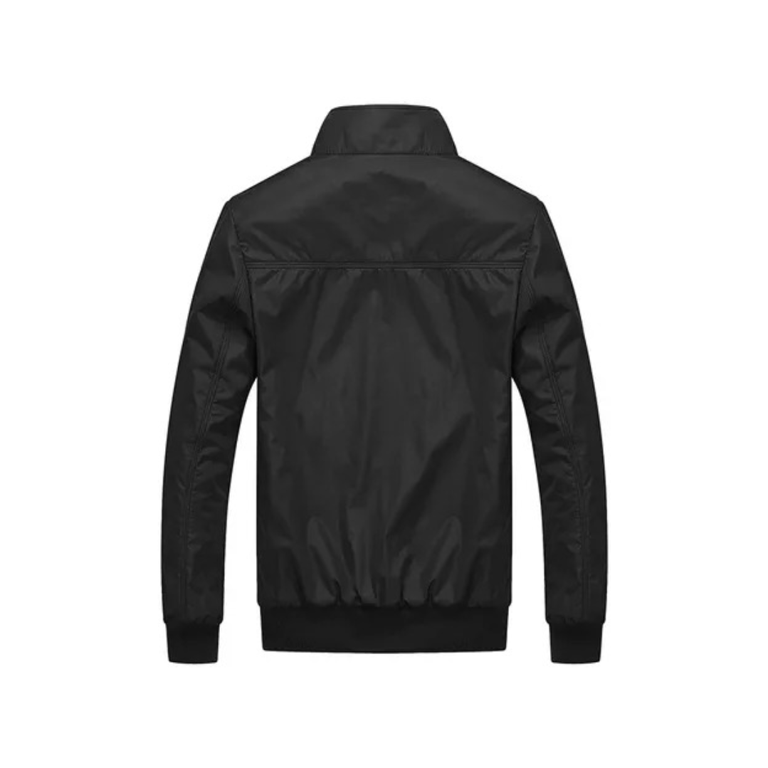 Chamarra Cortavientos Casual Chamarra Hombre Color Liso