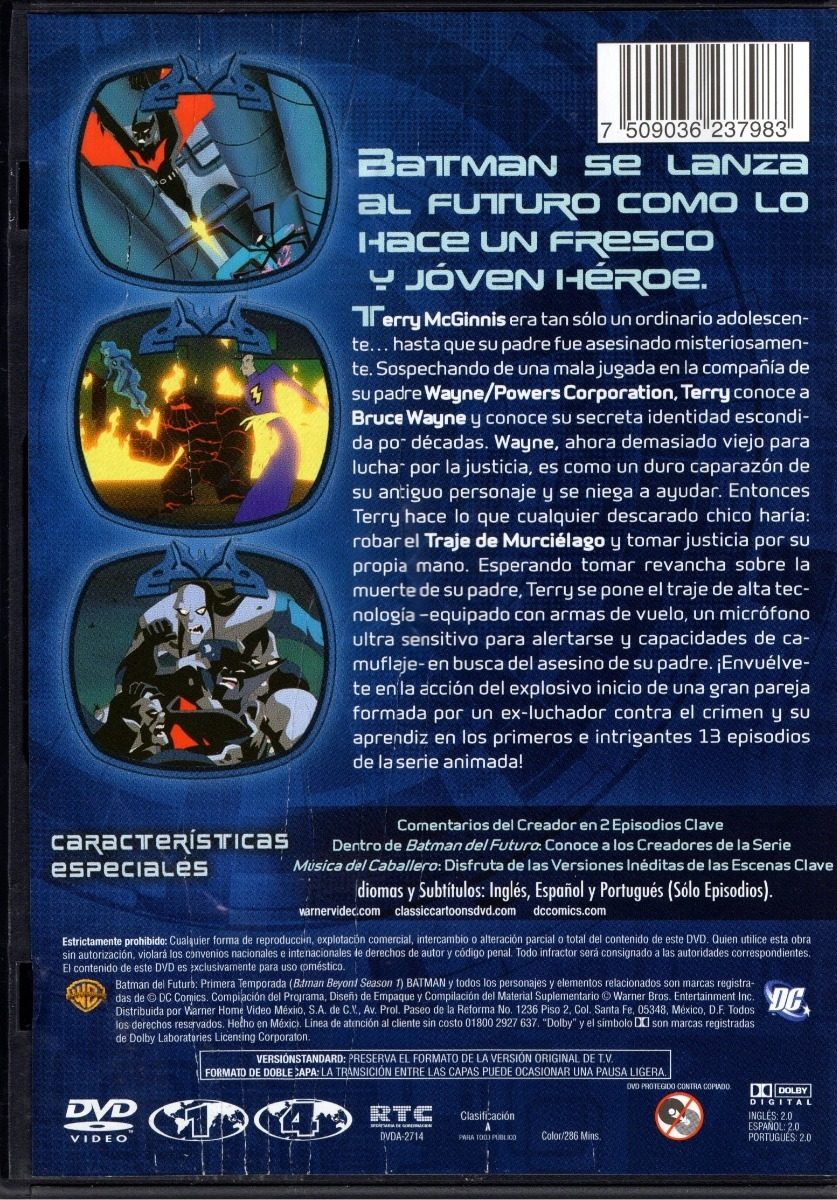 Batman Del Futuro Beyond Temporada 1 Uno Dvd