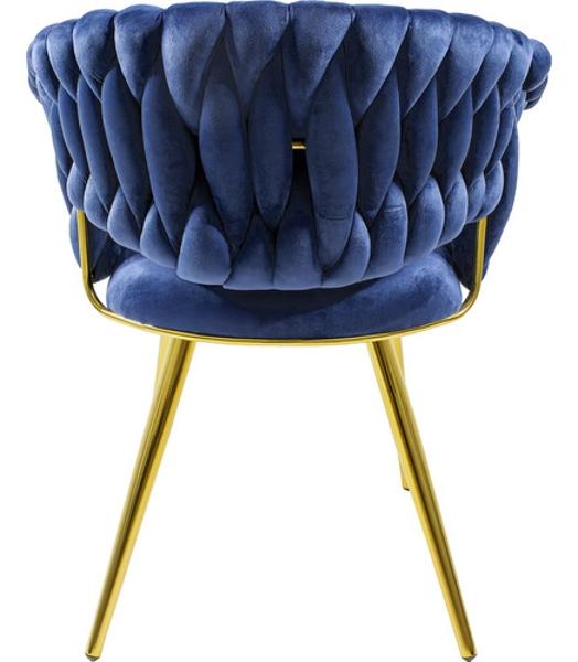 Silla Terciopelo Premium Tejida Elegante Estilo Moderno