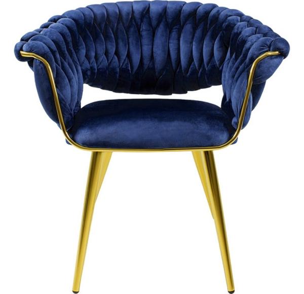 Silla Terciopelo Premium Tejida Elegante Estilo Moderno