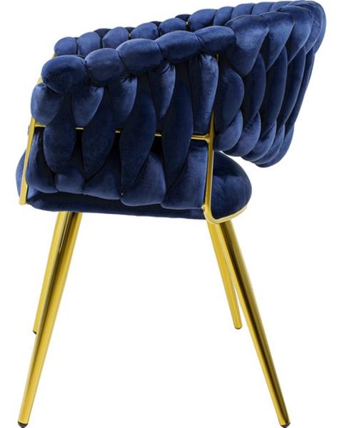 Silla Terciopelo Premium Tejida Elegante Estilo Moderno