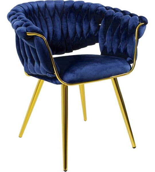 Silla Terciopelo Premium Tejida Elegante Estilo Moderno