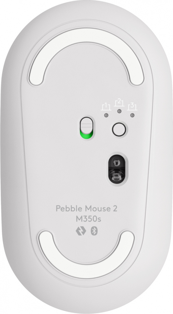 Mouse Logitech Óptico Pebble 2 M350s, Inalámbrico, Bluetooth, 4000DPI, Blanco