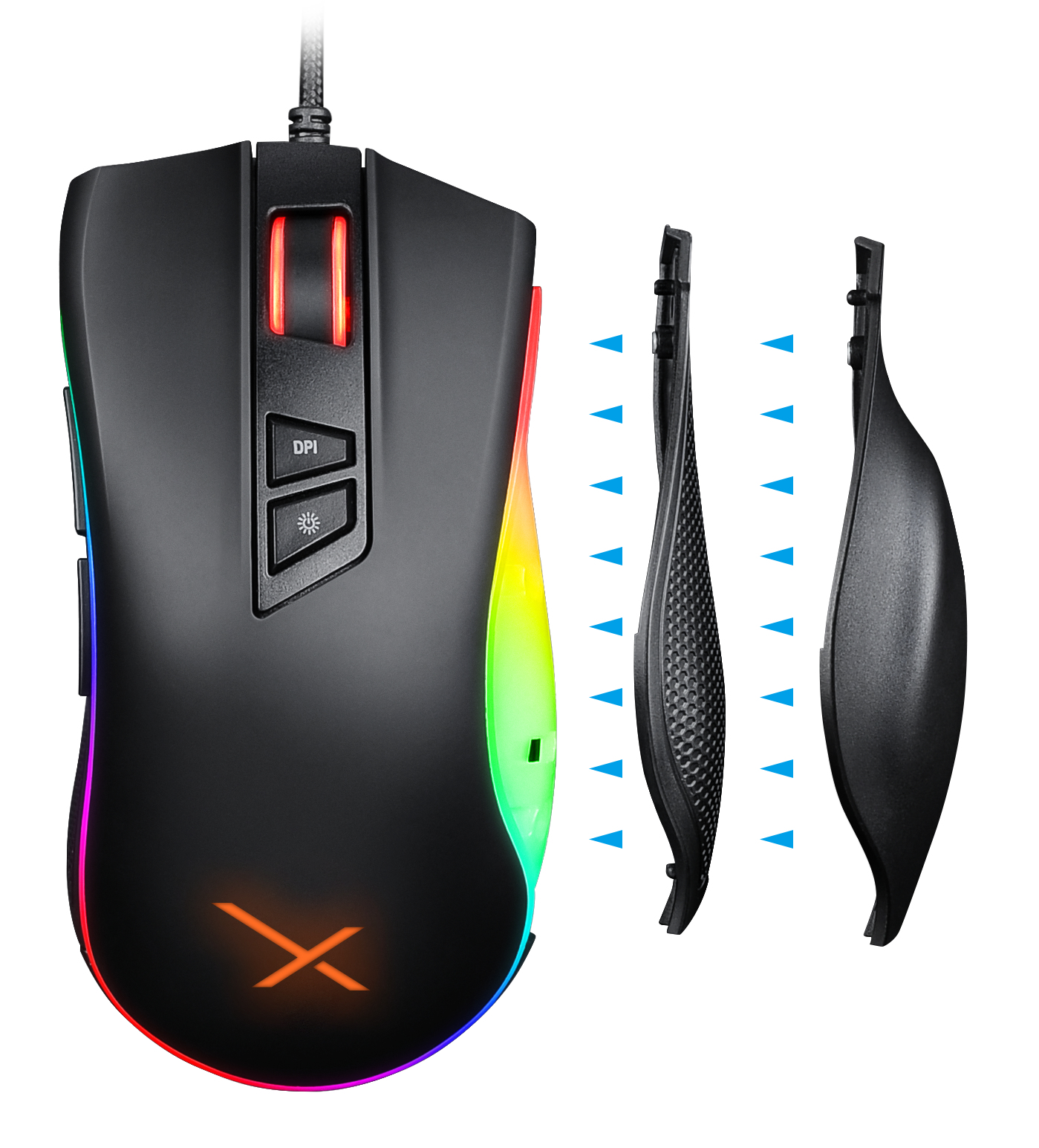 Mouse Gamer XZEAL Óptico XZ900, Alámbrico, USB, 4000DPI, Negro
