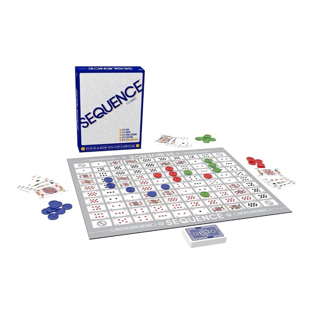 Classic Sequence Juego Tablero Mesa Juegos De Cartas