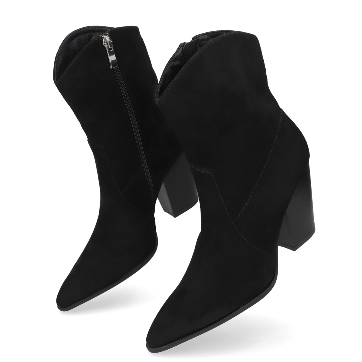 Botin Negro Mujer Semivestir Elegante Capa De Ozono 617501