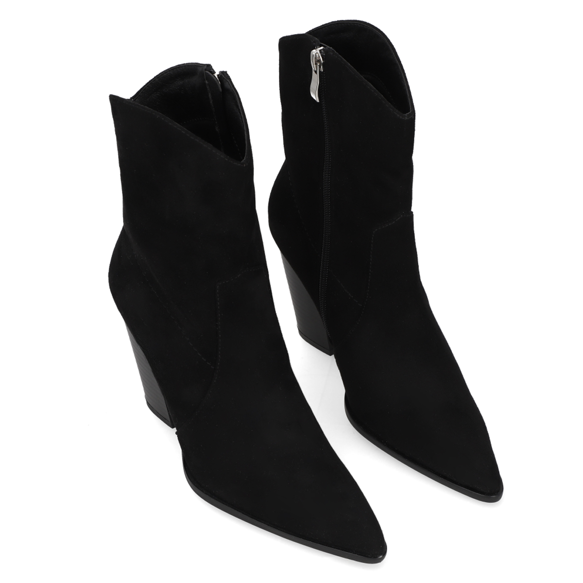 Botin Negro Mujer Semivestir Elegante Capa De Ozono 617501