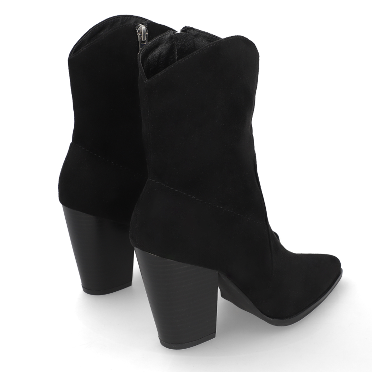 Botin Negro Mujer Semivestir Elegante Capa De Ozono 617501