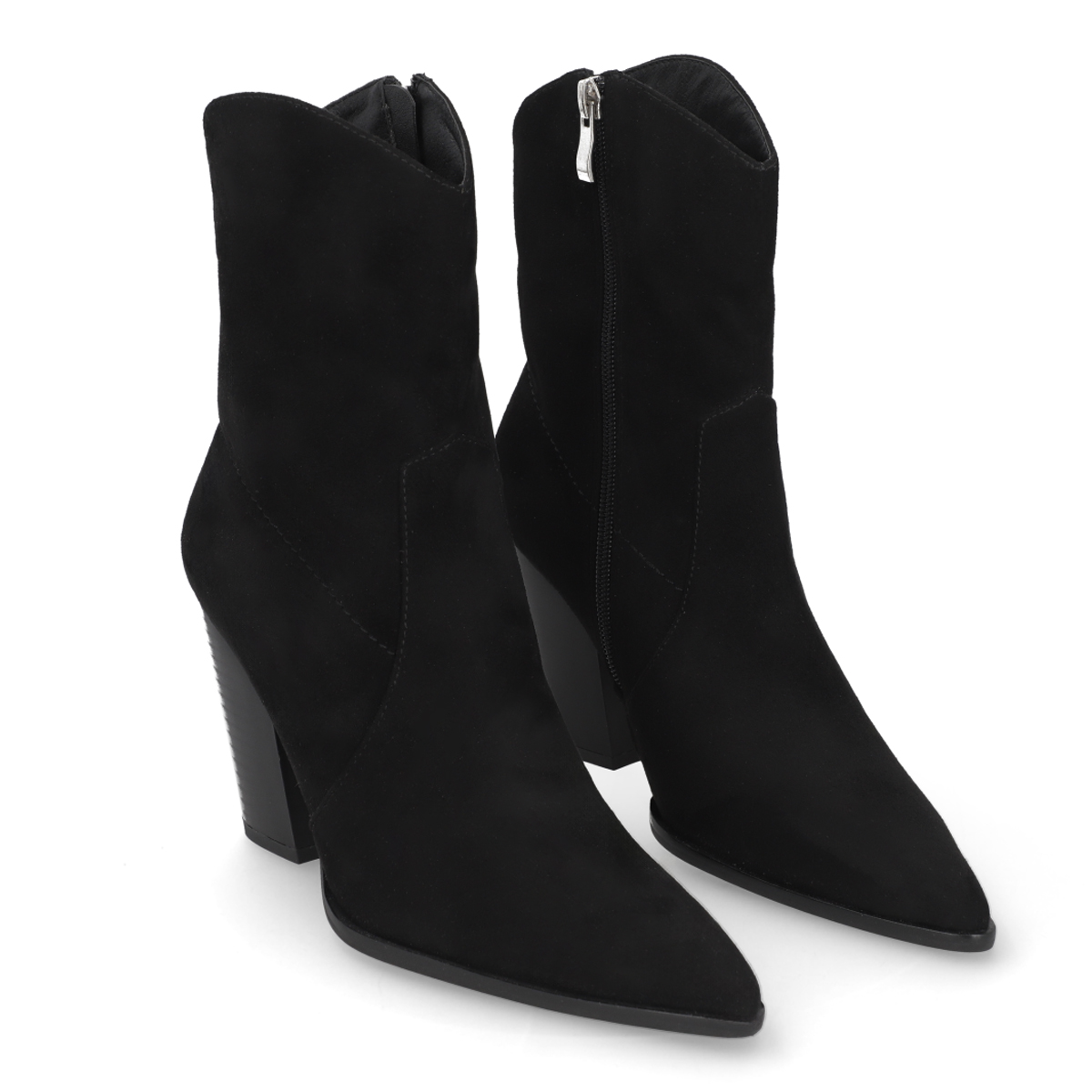 Botin Negro Mujer Semivestir Elegante Capa De Ozono 617501