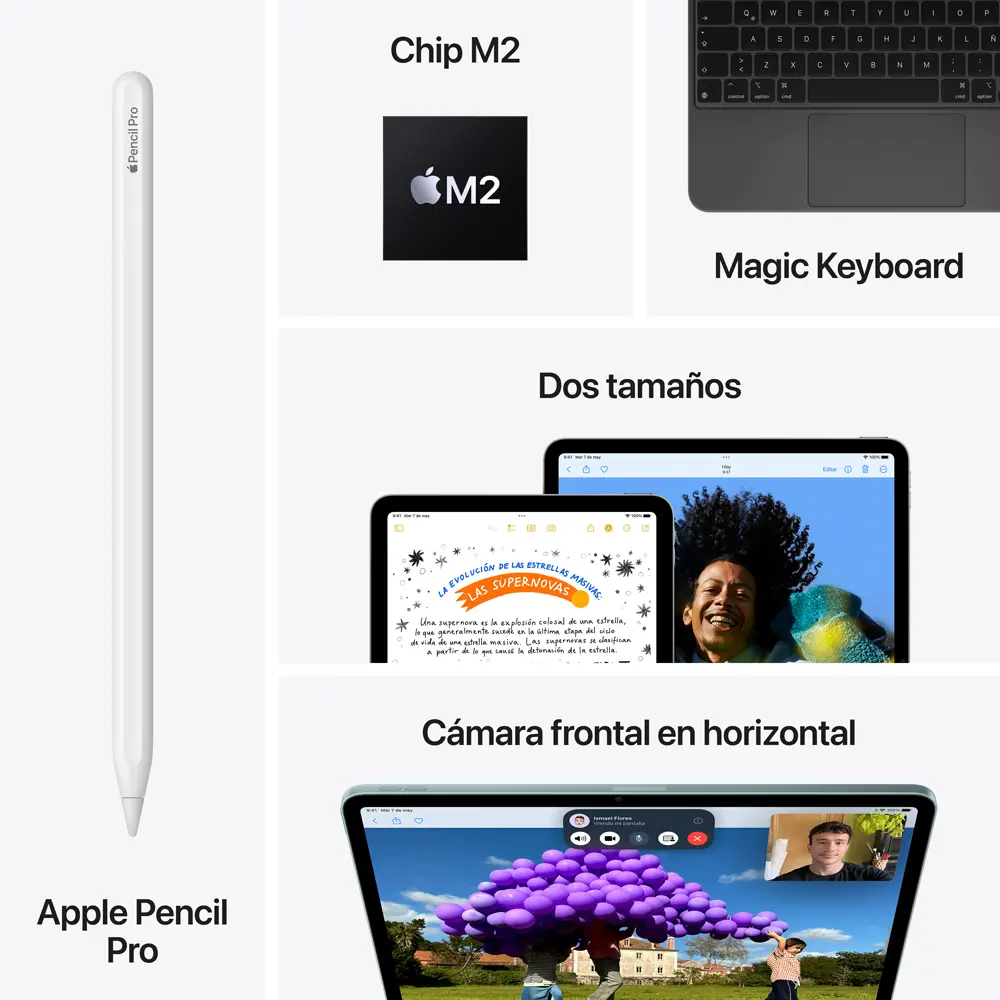Apple iPad Air 11 Chip M2 WiFi 128 Gb Gris Espacial