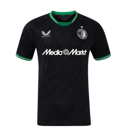 Nuevo! Jersey Feyenoord Holanda 2024/2025 Visita Negro Parches Champions    Talla L