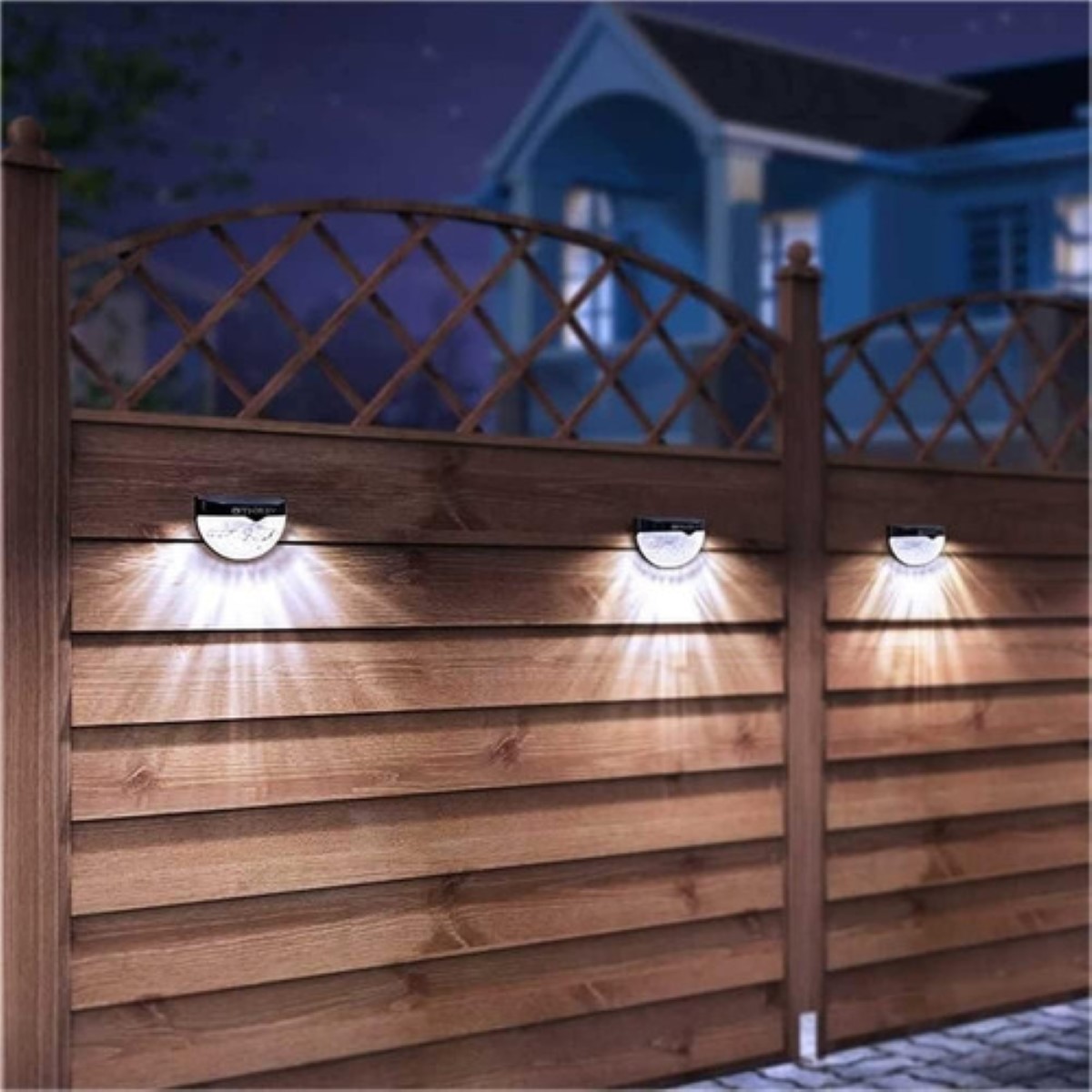 Lamparas Focos De Pared Exterior 6 led Blanco Frío/calie 2 pzs Negro-Luz blanca