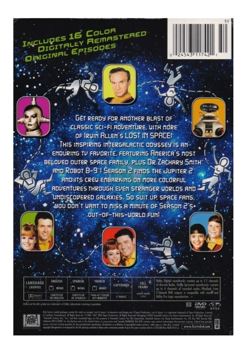Lost In Space Segunda Temporada 2 Volumen 1 Importada Dvd