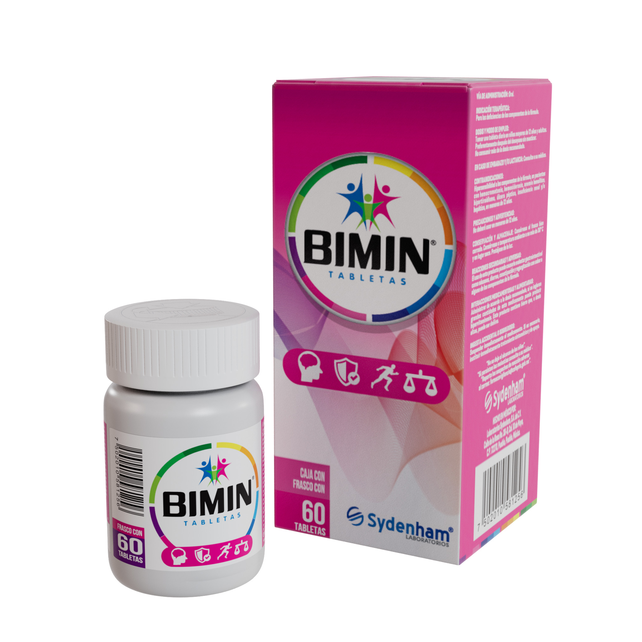 Bimin Polivitaminas Y Minerales 60 Tabletas