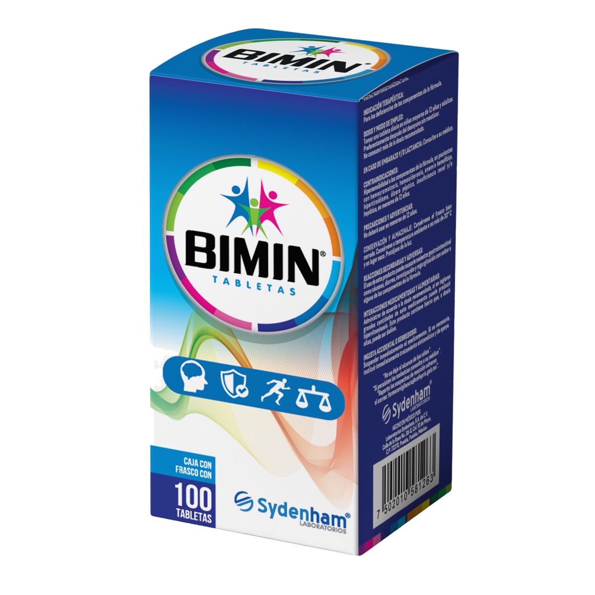 Bimin Polivitaminas Y Minerales 100 Tabletas