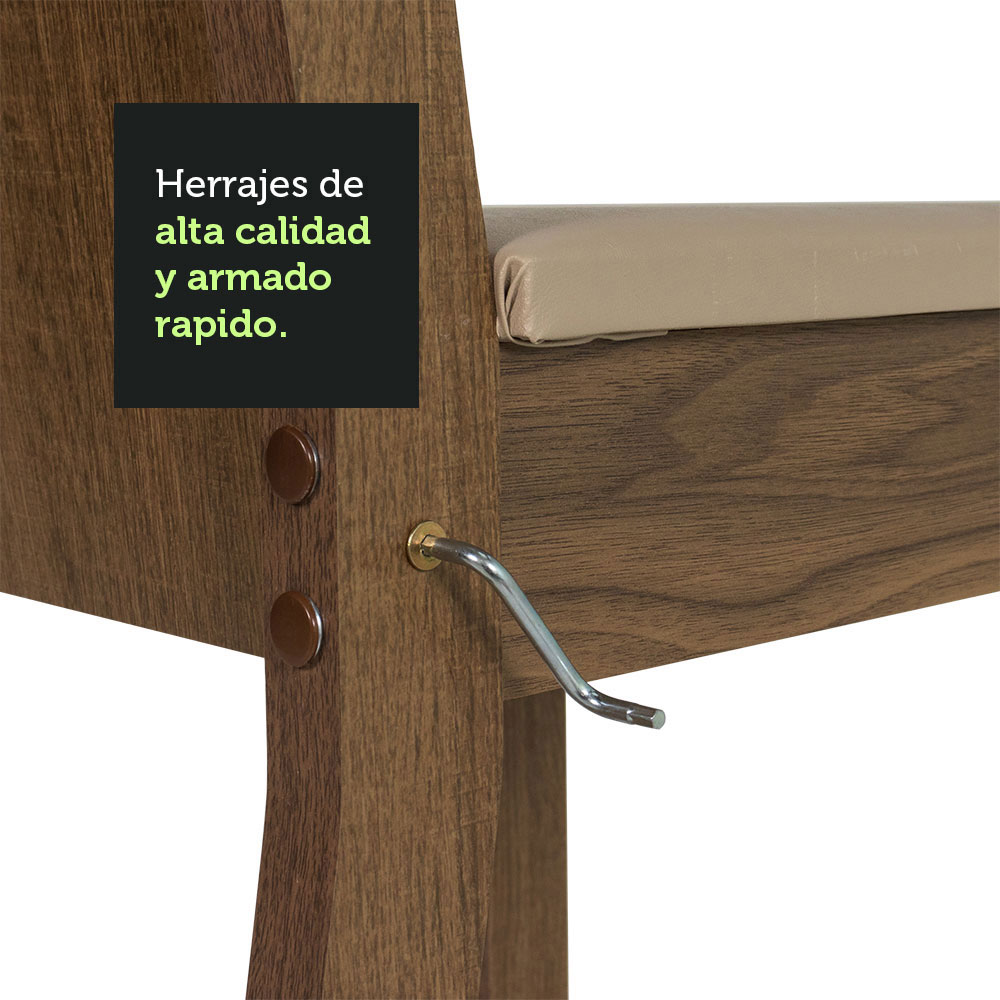 Juego de Comedor con Mesa y 4 Sillas Madesa Samara MGC