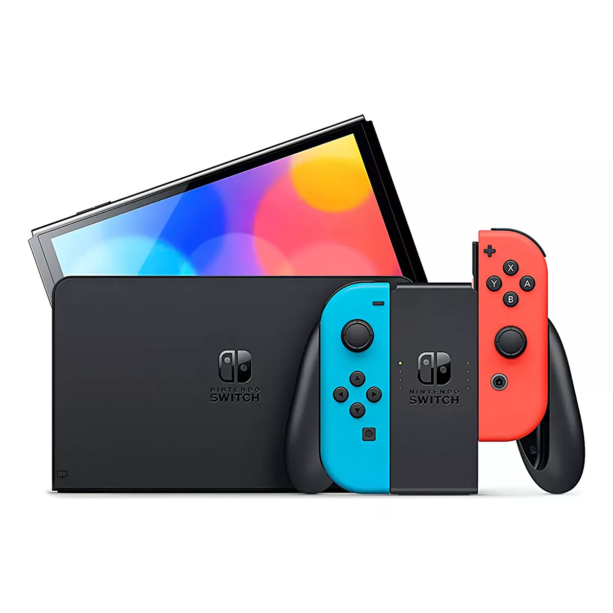 Nintendo Switch Oled 64gb Neón Más Kit Accesorios 22 En 1