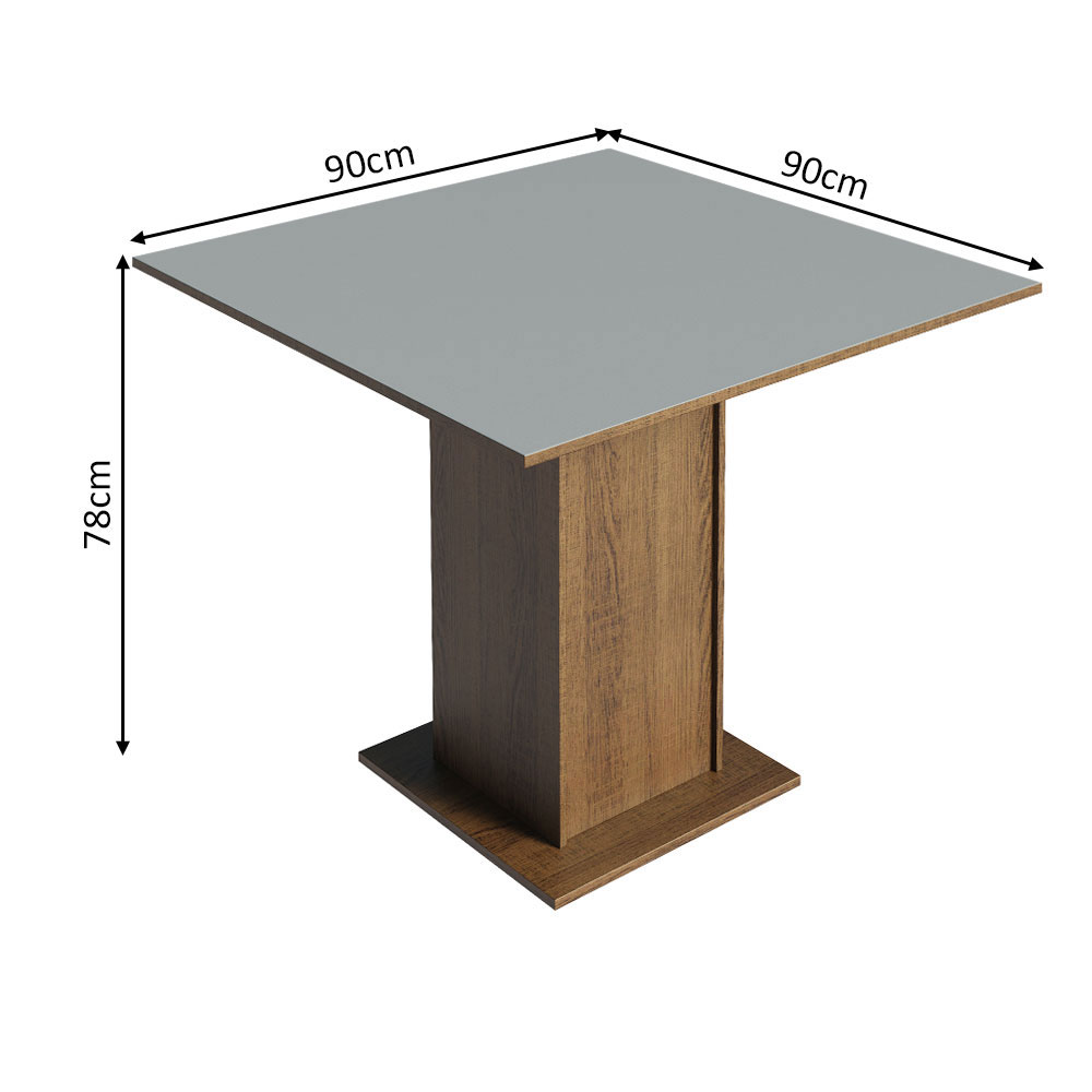 Juego de Comedor con Mesa y 4 Sillas Madesa Samara MGC