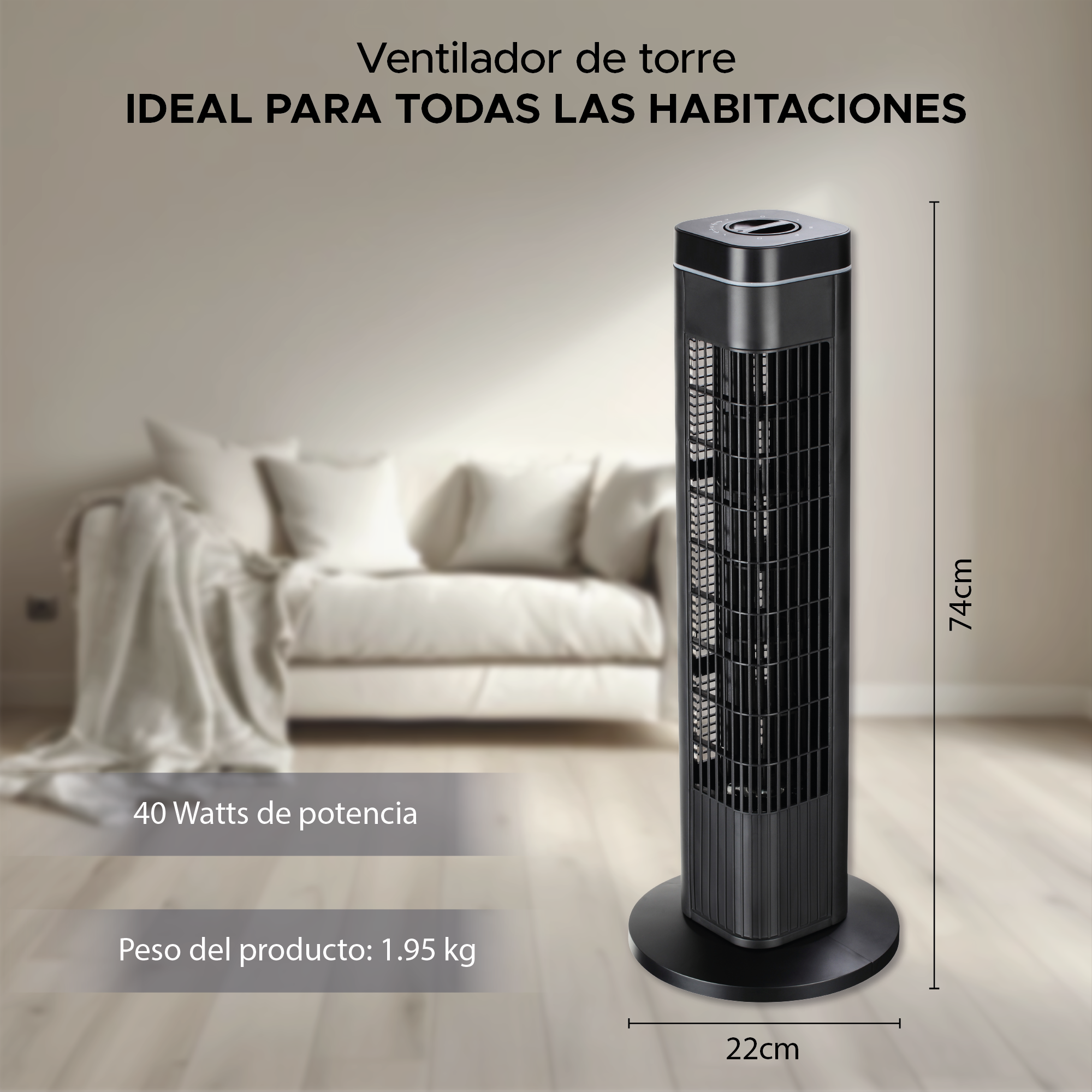 Ventilador de Torre Sky Care Essential  SC-ABT29 IN 