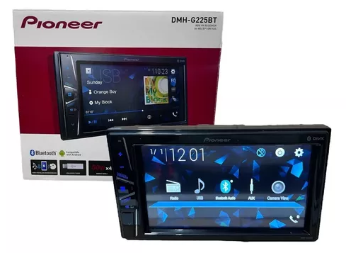 Autoestéreo de pantalla 6.2" PIONEER DMH G225BT  50wx4 con USB/BT/AUX.