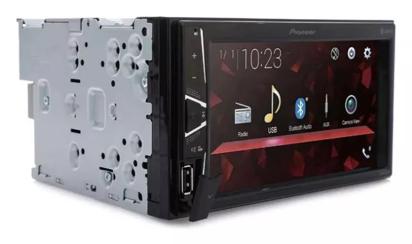 Autoestéreo de pantalla 6.2" PIONEER DMH G225BT  50wx4 con USB/BT/AUX.