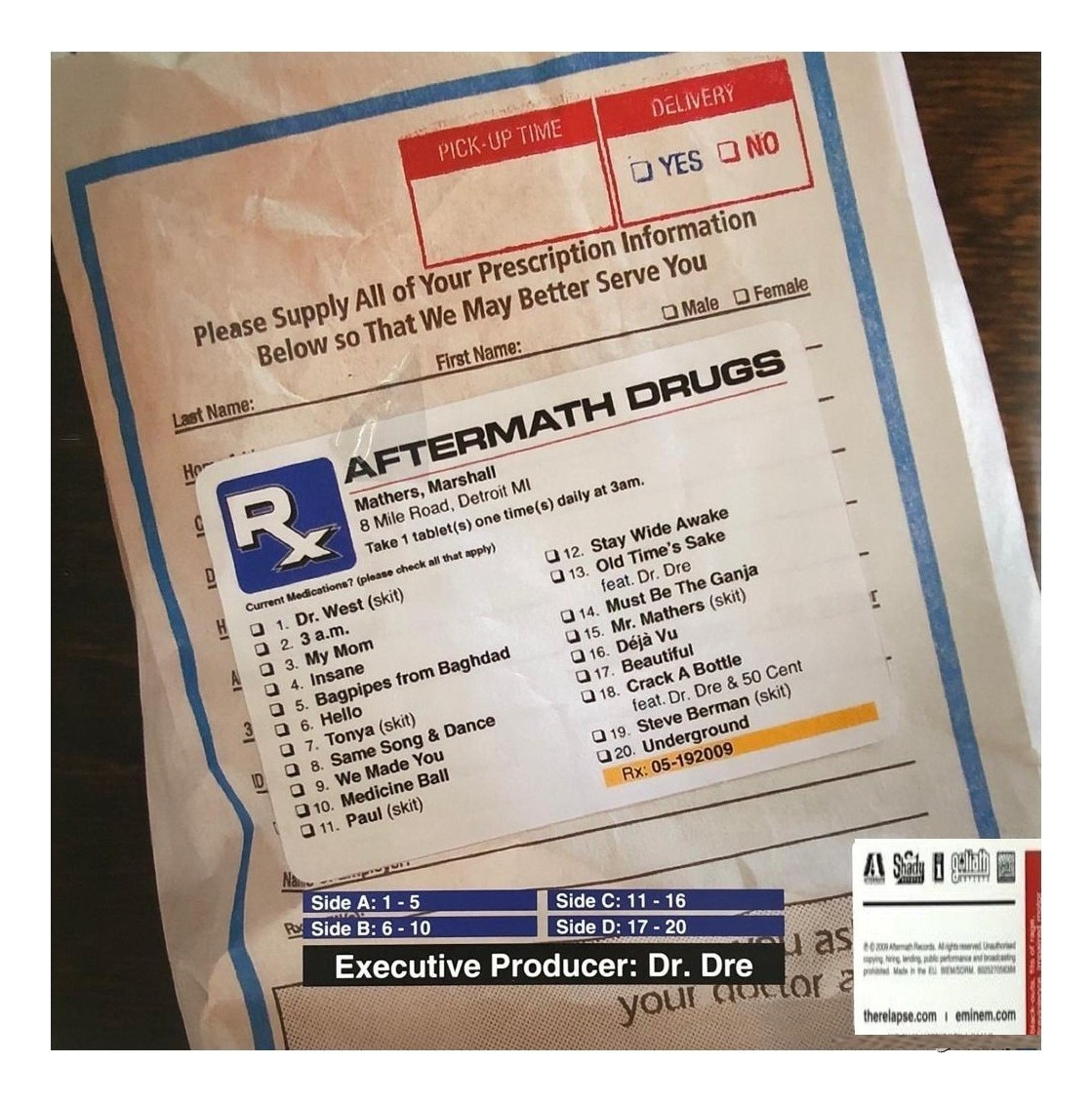 Eminem  Relapse  2 Lp Acetato Vinyl
