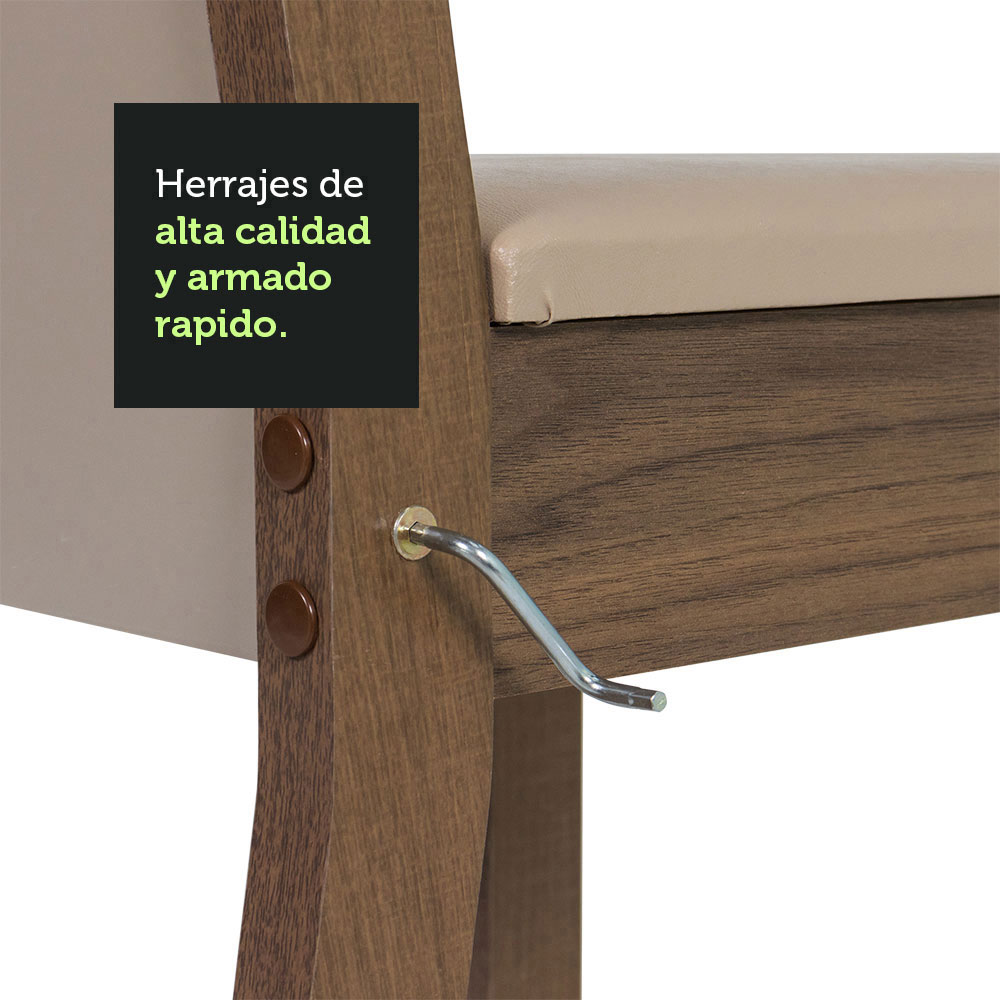 Juego de Comedor con Mesa y 8 Sillas Madesa Marisa MC