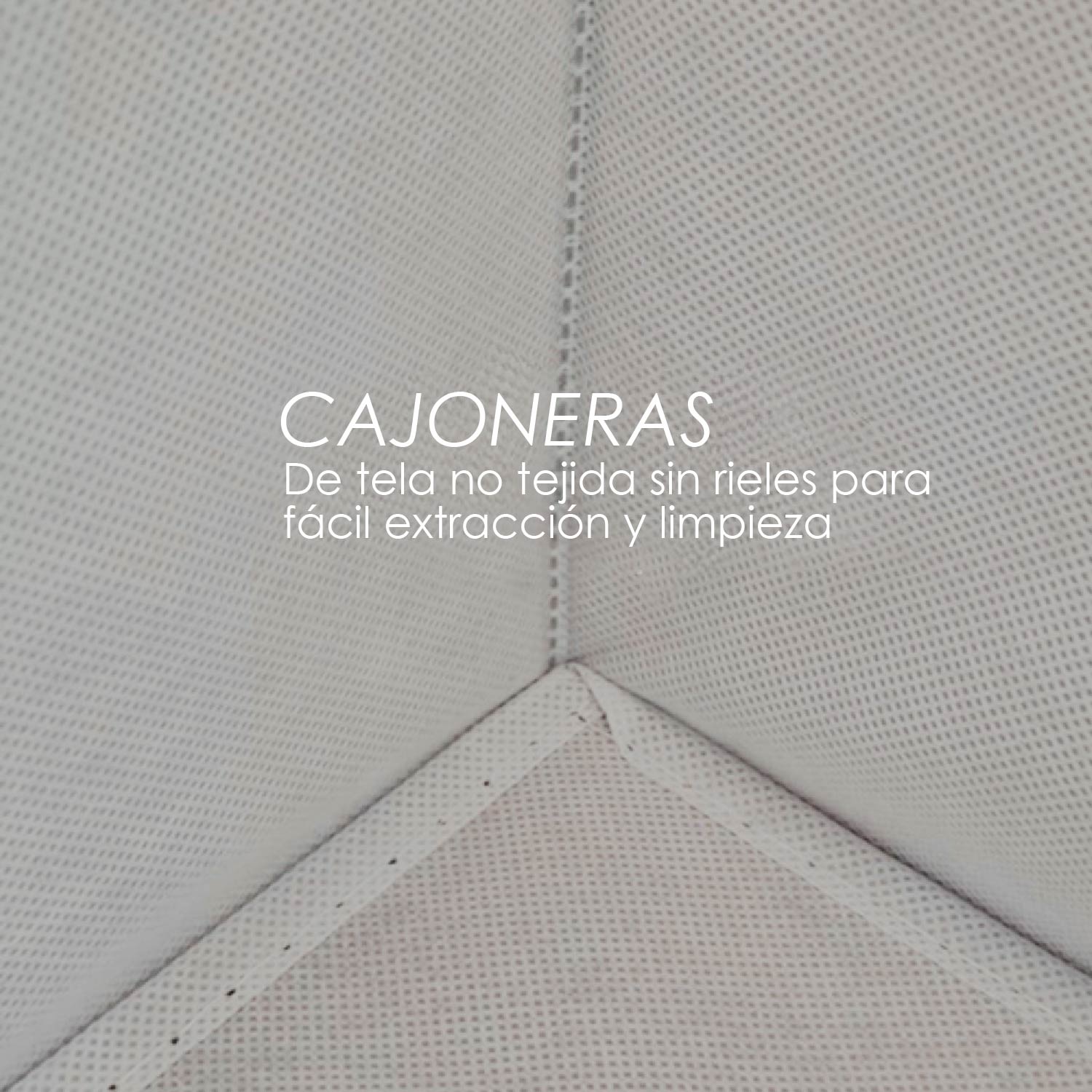 Cajonera Cómoda de 6 cajones forrada en tela Gris Ilios Innova