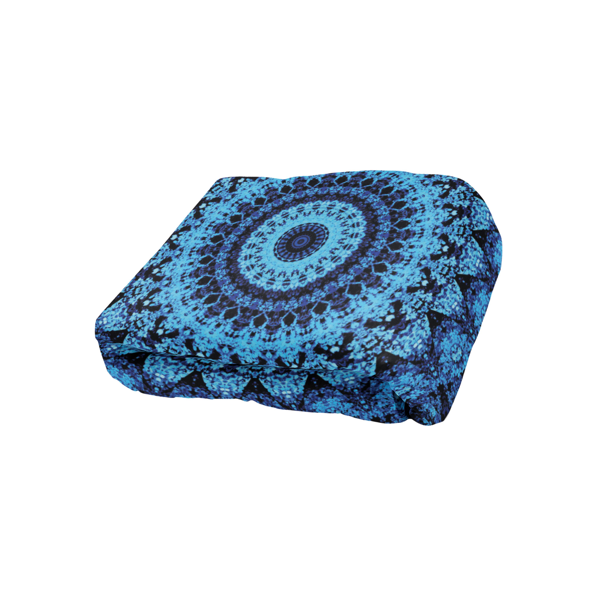 Cobija Manta Frazada Diseño de Mandalas Azul Ultra Suave y Ligera de Alta Calidad