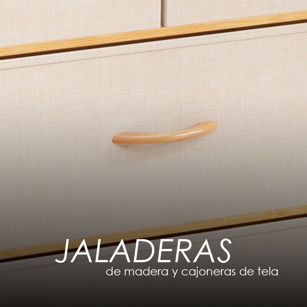Cajonera Cómoda Bambú de 4 cajones Café 