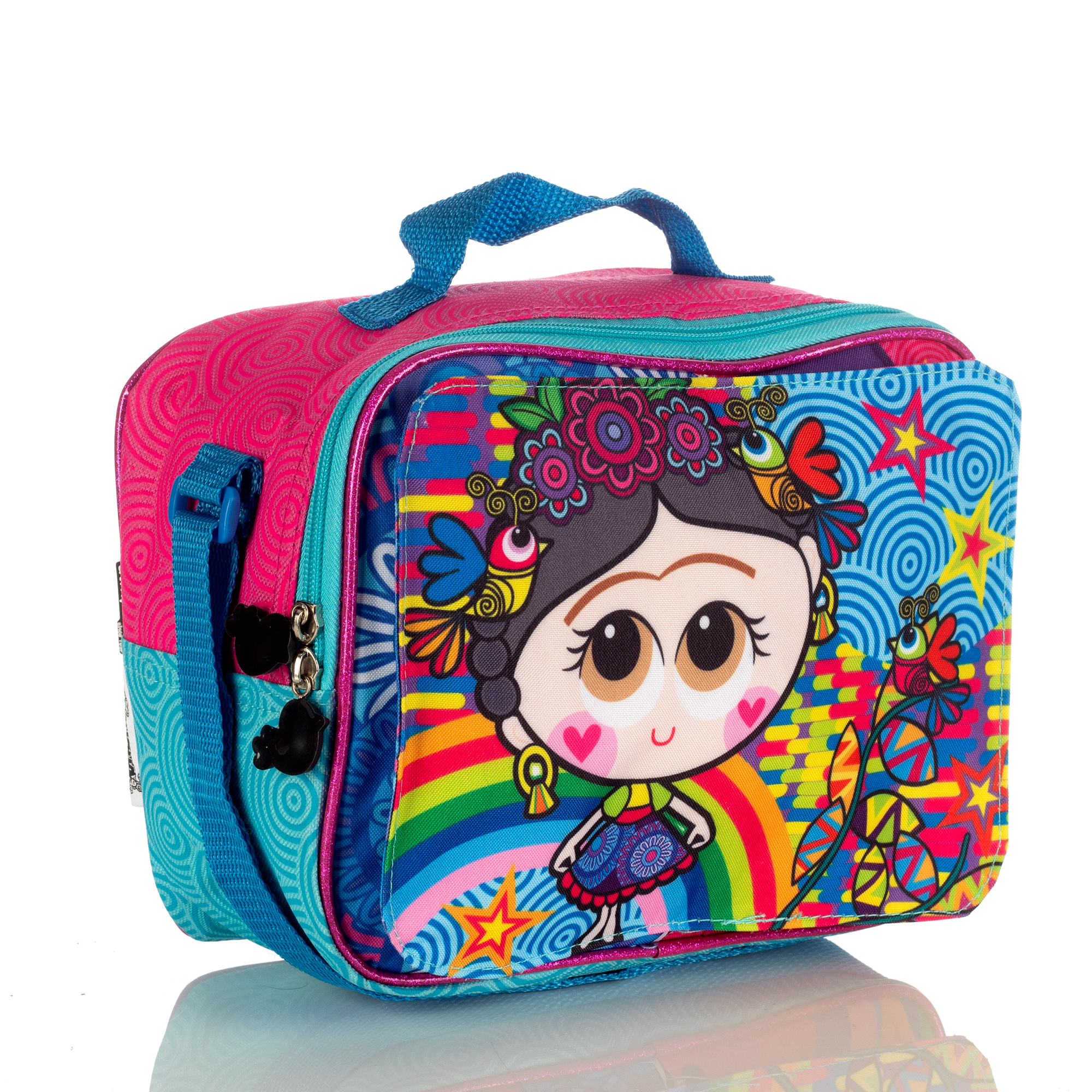 Lonchera Térmica Friducha 3d 5050 Distroller Cd Color Azul/rosa