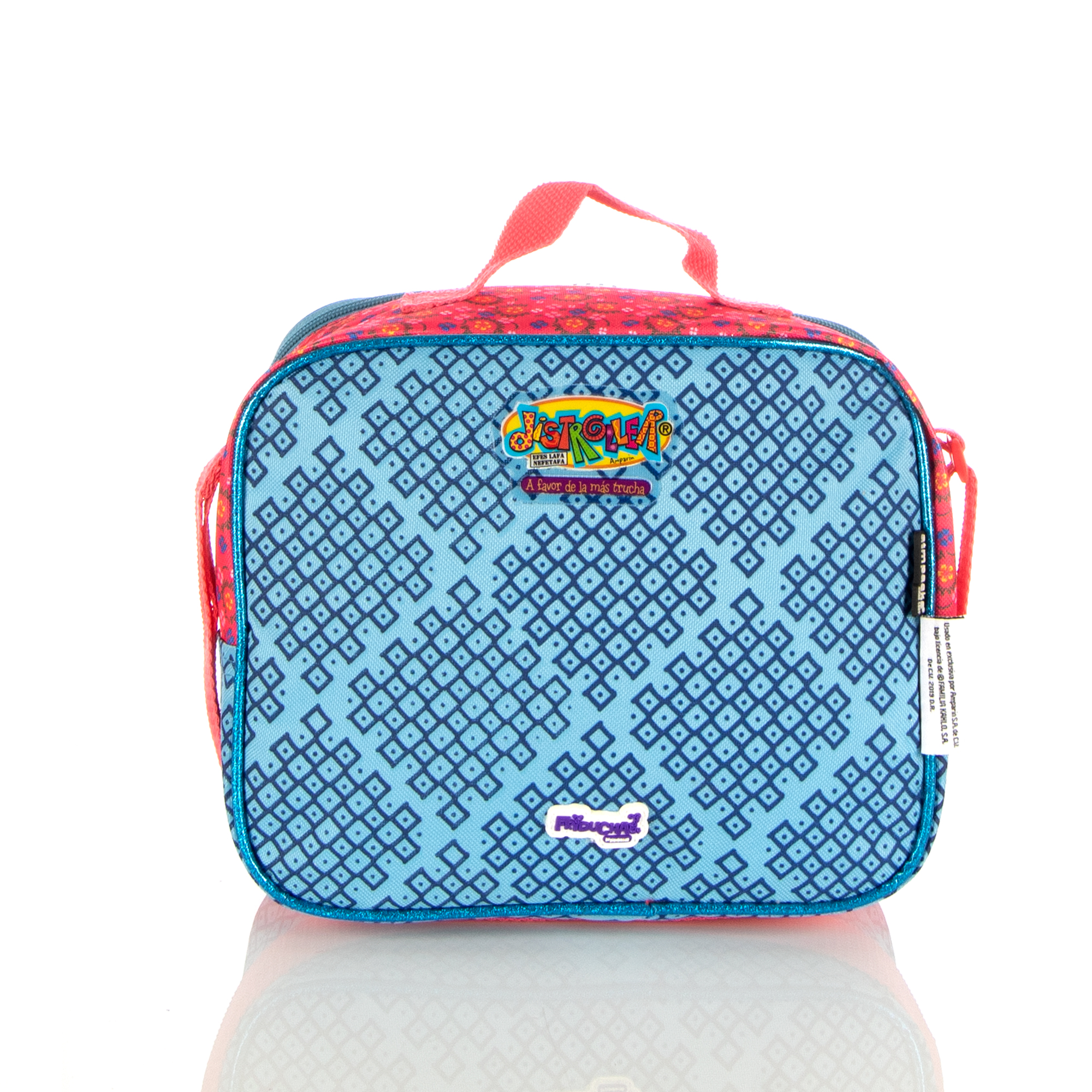 Lonchera Térmica Jelou Friducha 3d 5053 Distroller Cd Color Azul/rosa