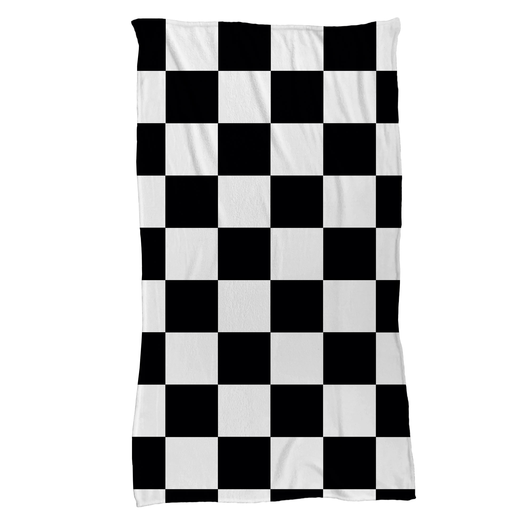 Cobija Manta Frazada Diseño de Cuadros Blanco y Negro Ultra Suave y Ligera de Alta Calidad