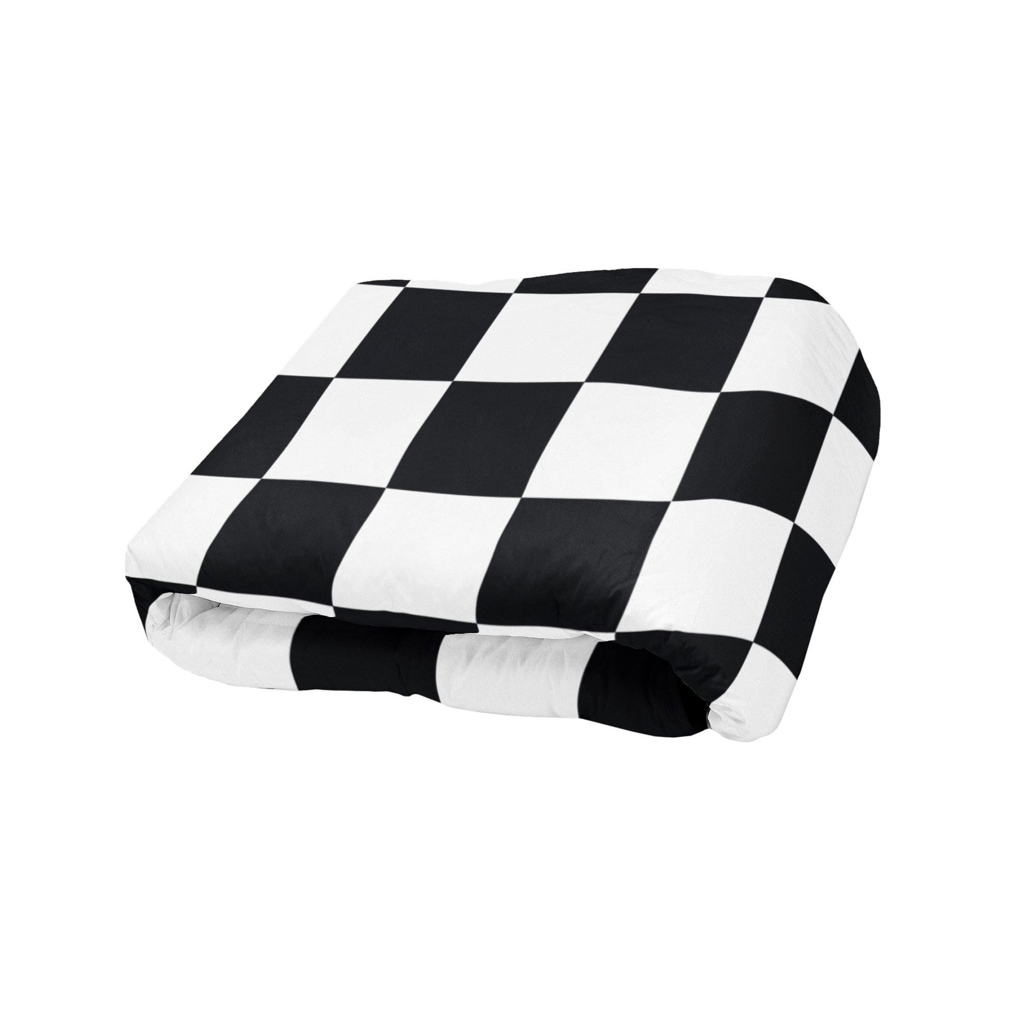 Cobija Manta Frazada Diseño de Cuadros Blanco y Negro Ultra Suave y Ligera de Alta Calidad
