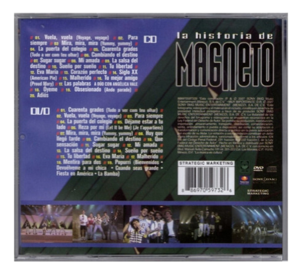 Magneto - La Historia De Magneto - Disco Cd + Dvd