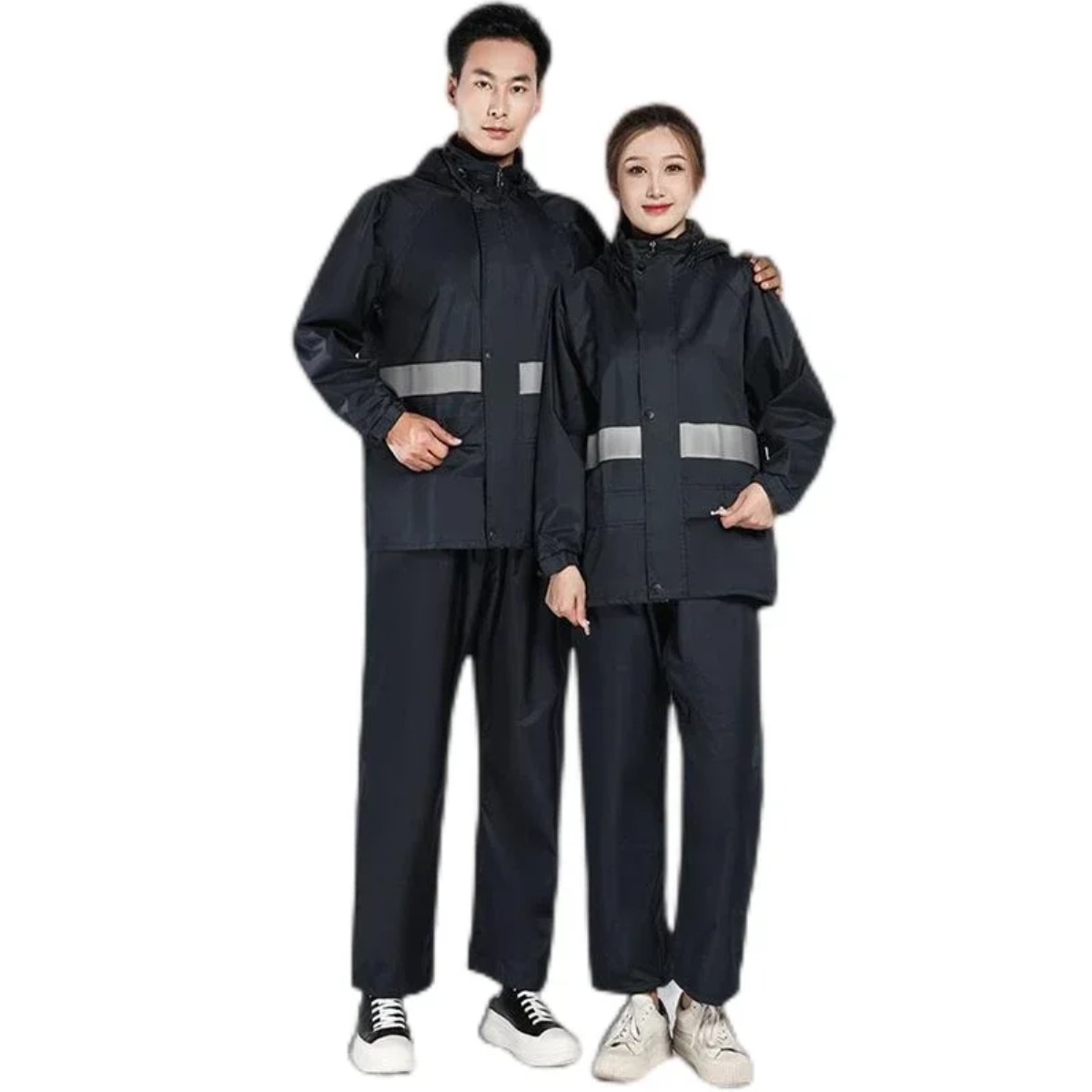 Impermeables chubasquero motocicleta trajes lluvia abrigos protector camping deporte reflejante