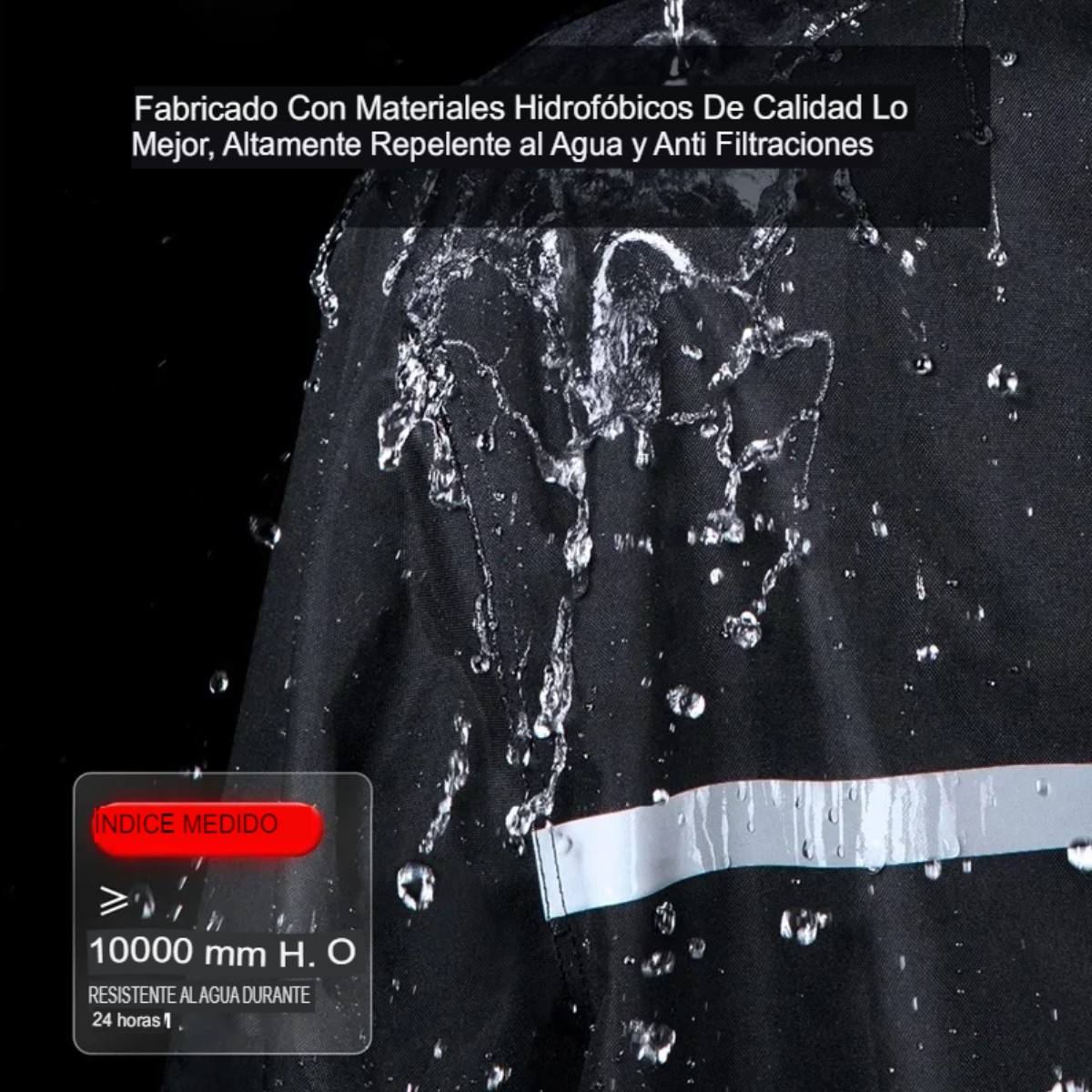 Impermeables chubasquero motocicleta trajes lluvia abrigos protector camping deporte reflejante