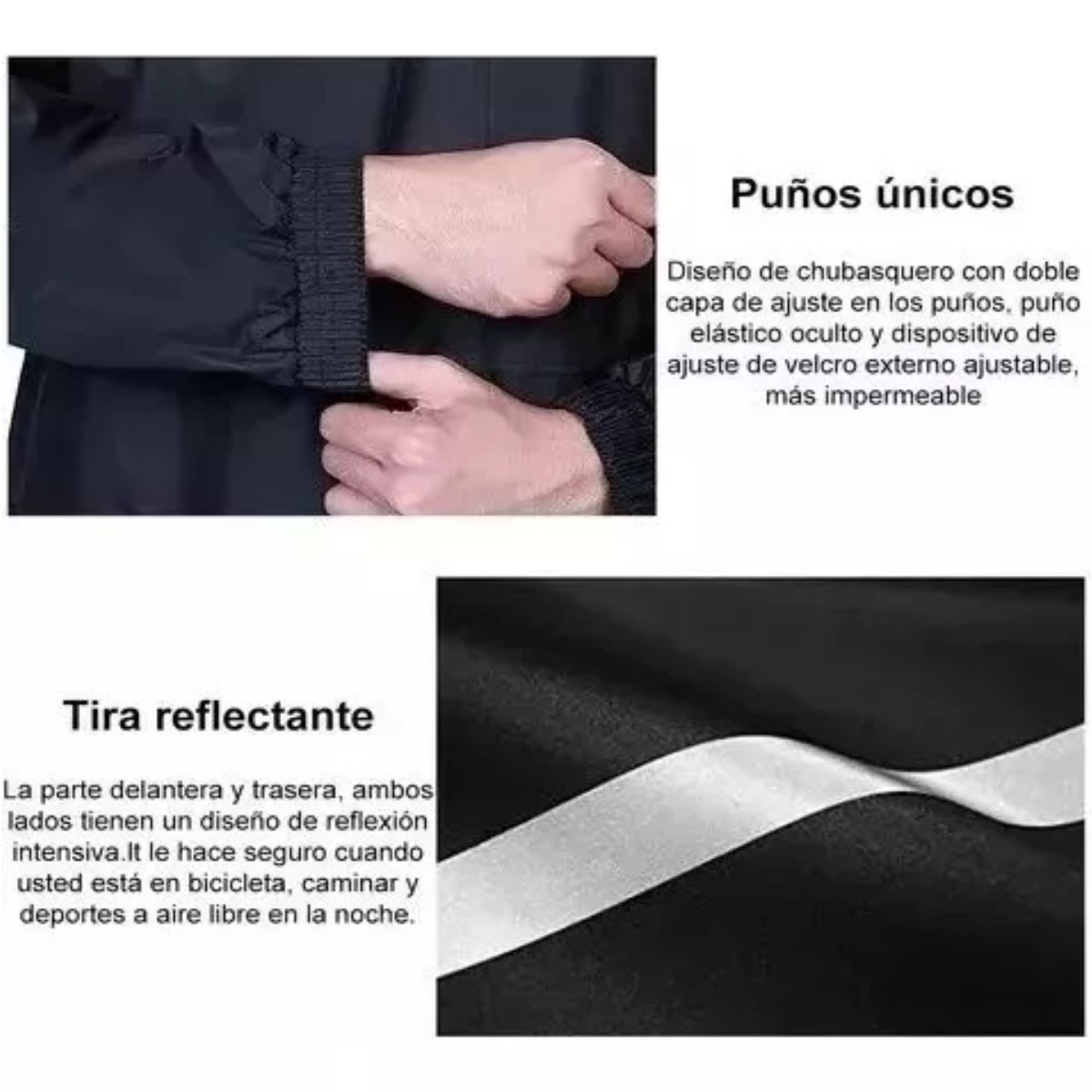 Impermeables chubasquero motocicleta trajes lluvia abrigos protector camping deporte reflejante