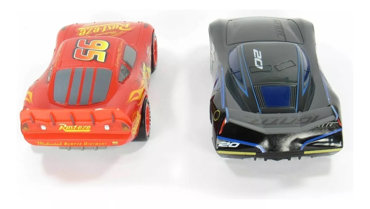 Paquete 2 Carro Friccion Cars Rayo McQueen Y Jackson Juguete T363453