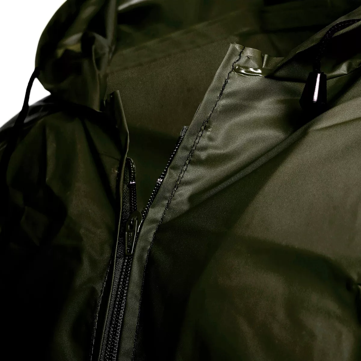 Capa Impermeable Portátil Para Lluvia Gabardina Rompevientos Verde Oscuro Chica